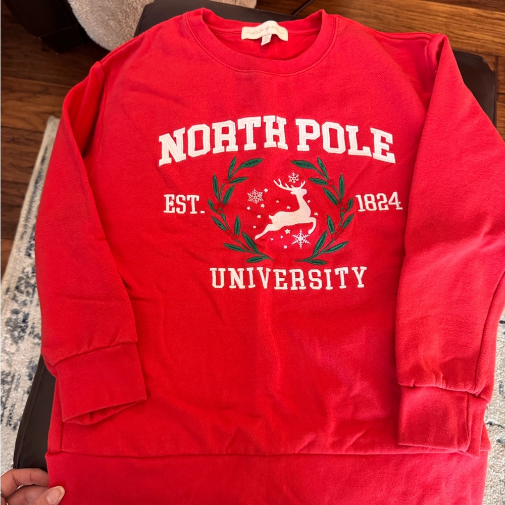 Red North Pole University Sweatshirt
